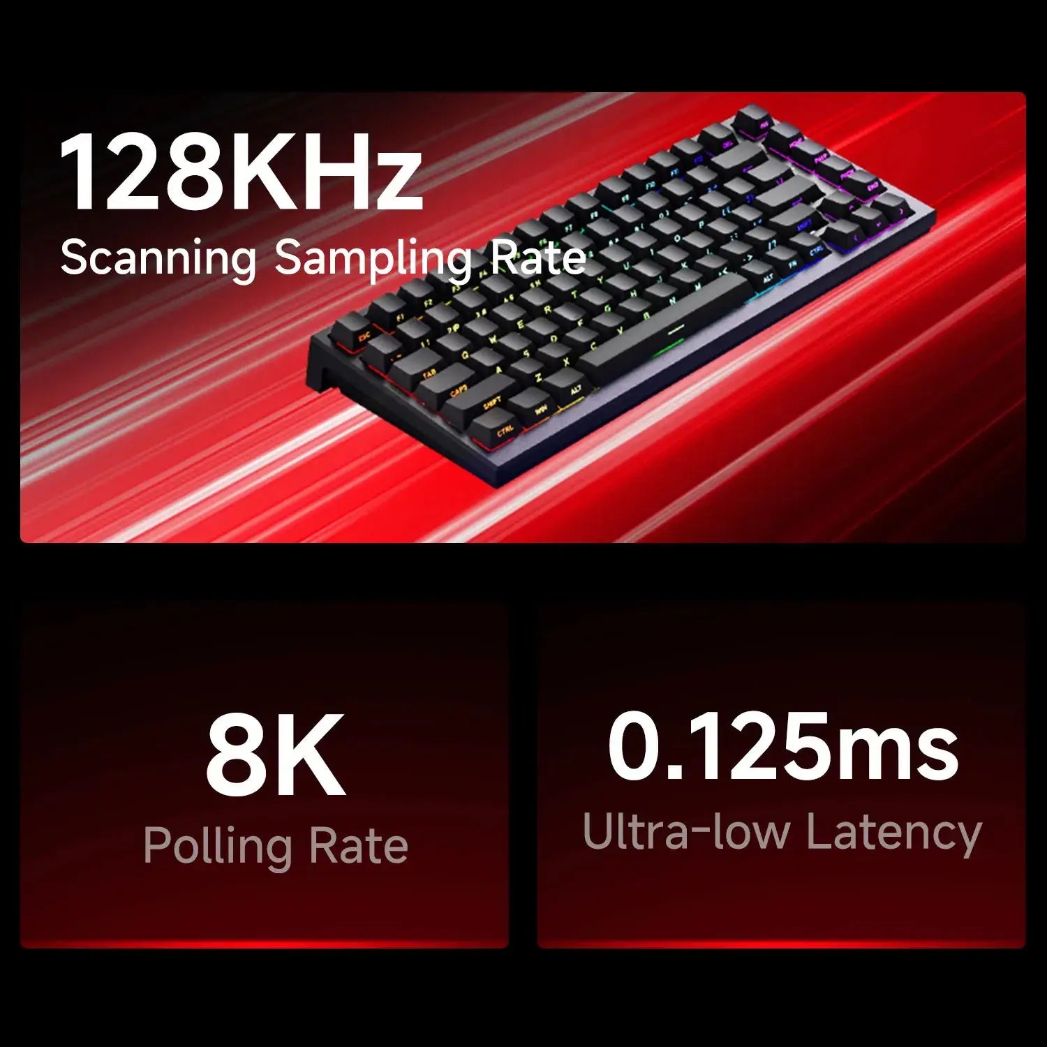 AKKO TAC75 HE Magnetic Switch Keyboard 75% Gaming Keyboards Rapid Trigger 0.01mm 8K RGB Wired Esports Custom Keyboard for Gamer Dropshipman