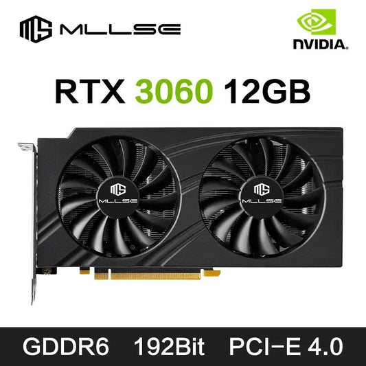 MLLSE Graphics Card RTX 3060 12GB Placa De Video GAME NVIDIA GPU GDDR6 192bit DP*3 PCI Express 4.0 x16 Dropshipman