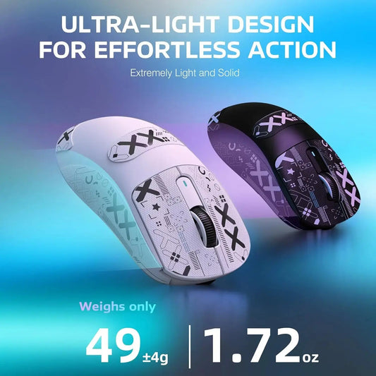 ATTACK SHARK X3 Lightweight Wireless Gaming Mouse, 49g Tri-Mode,PAW3395 26K DPI Sensor, 200h Battery Life,5 Programmable Buttons Dropshipman