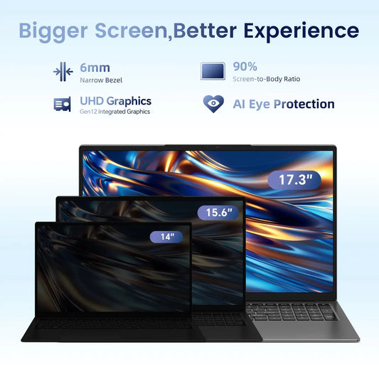 Teclast F17Plus Laptop 17.3 inch, 16GB RAM 512GB SSD, Intel N95, Windows 11 Pro Notebook, 180° Flip Laptops Computer, Backlit Keyboard, mini-HDMI，USB 3.2x3 Dropshipman