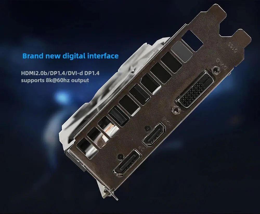 Renewed GTX 1660 Ti 6G GDDR6 Gaming GPU - 1536 Cores, Dual Fan, PCIe 3.0, HDMI/DP Dropshipman