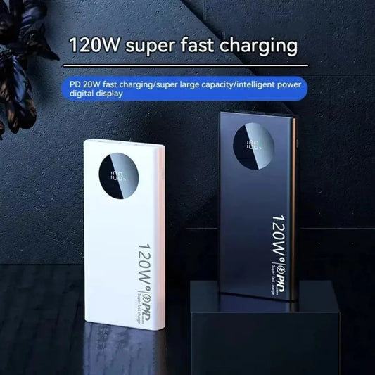 Xiaomi 120W 50000mAh High Capacity Power Bank Fast Charging Powerbank Portable Battery Charger For iPhone Samsung Huawei 2025New Dropshipman