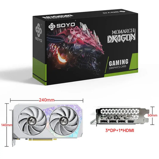 SOYO New Gaming Graphics Cards NVIDIA GeForce RTX 3060 12GB GDDR6 192 Bit Desktop GPU Video Card Computer components Dropshipman