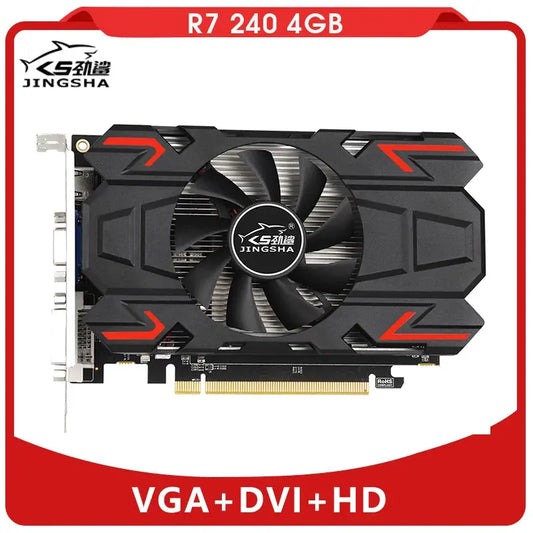 Placa de video R7 240 4GB AMD gpu 128bit DDR5 Graphics Card with HDMI VGA DVI Port video card Dropshipman