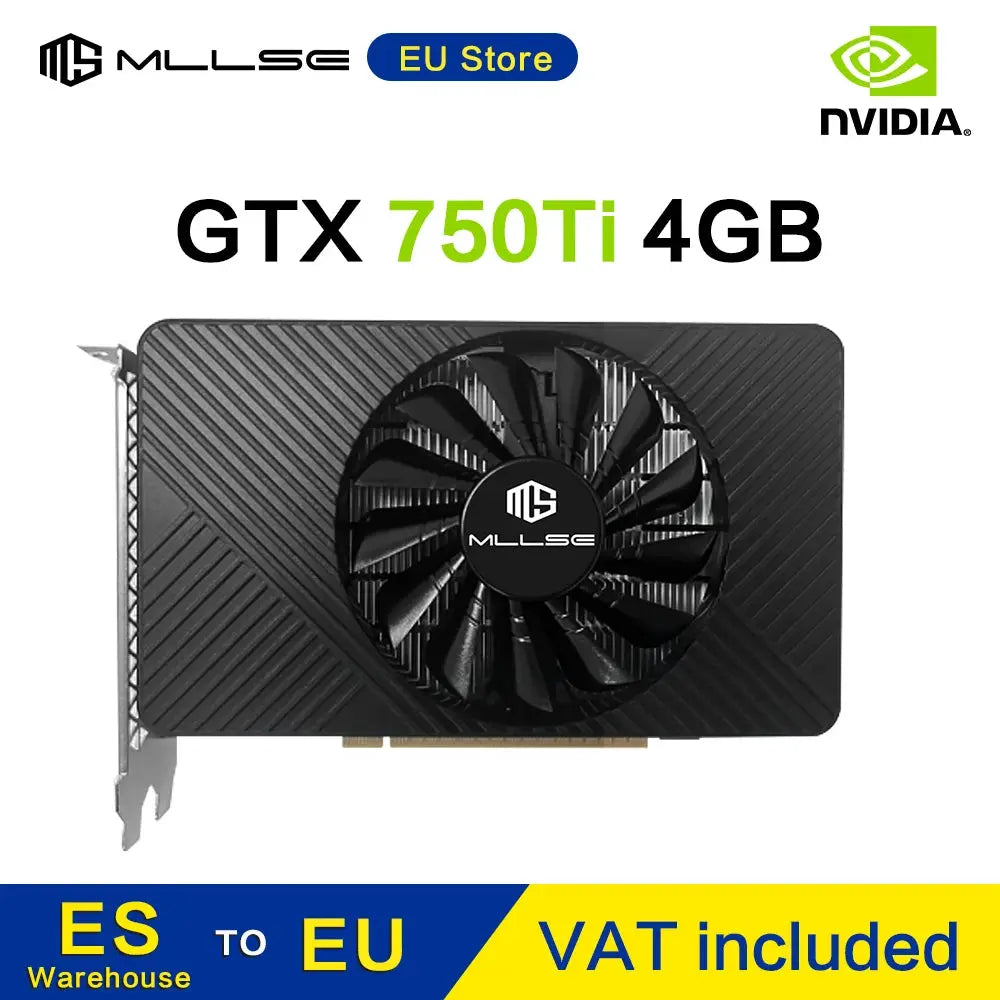 MLLSE GTX 750Ti 4 Go graphics card GDDR5 bits HDMI DVI VGA PCI-E 3.0 Geforce GPU GPU Gtx 750ti game video card Dropshipman