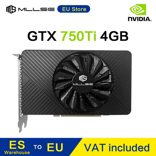 MLLSE GTX 750Ti 4 Go graphics card GDDR5 bits HDMI DVI VGA PCI-E 3.0 Geforce GPU GPU Gtx 750ti game video card Dropshipman