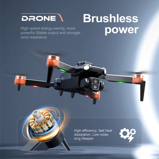 Professional S119 Drone 8K With Dual Camera 5G WIFI Smart Obstacle Avoidance FPV Brushless Motor RC Quadcopter Mini Dron Dropshipman