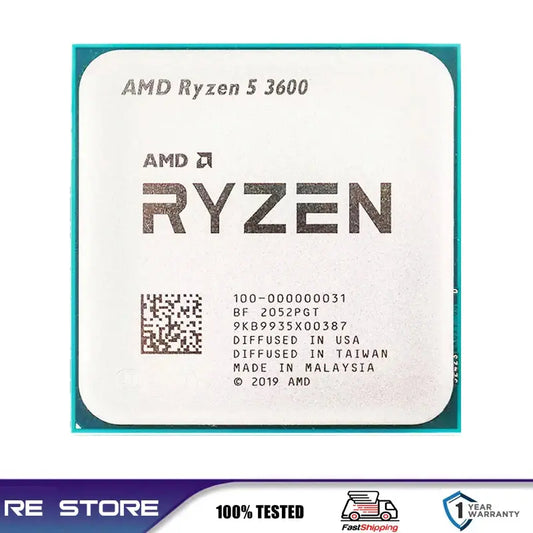 AMD Ryzen 5 R5 3600 3.6GHz 6-Core 12-Thread CPU Processor LGA AM4 Dropshipman