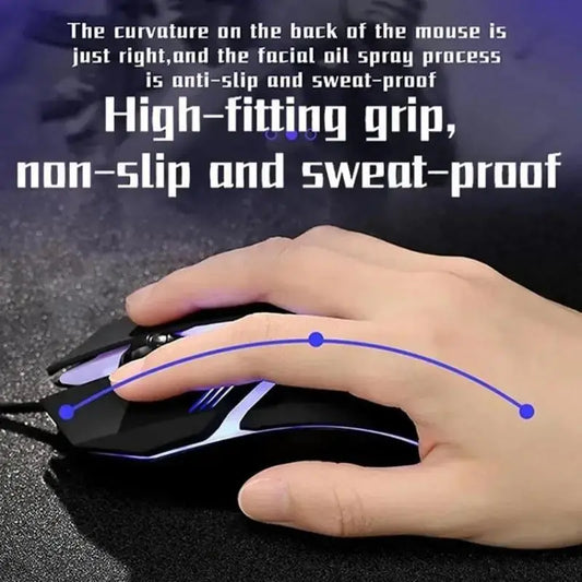 20251 PC ITLY M01 Sports LED Luminous Backlit USB Wired Gaming Mouse for Desktop PC Laptop Office Computer Gaming Mouse Dropshipman