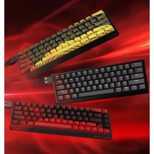 MADLIONS MAD 60/68HE Gaming Magnetic Switch Keyboard Wired Key Web Drive Custom 8K 61/68 Return RT Adjustable Keystroke Hot Swap Dropshipman