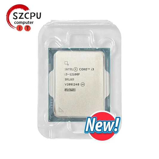 Intel Core i3 12100F CPU  New i3-12100F 3.3 GHz 4-Core 8-Thread 65W LGA 1700 Dropshipman