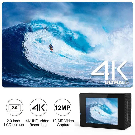 4K Action Camera 1080P/30FPS WiFi 2.0" 170D Underwater Waterproof Helmet Video Recording Camera Sports Cameras Outdoor Mini Cam Dropshipman
