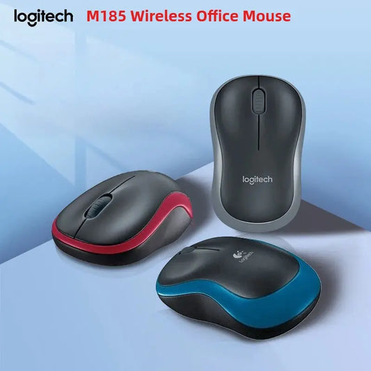 Logitech M185 2.4 GHz USB Wireless Mouse 1000DPI 3 Buttons Silent Gaming Optical Navigation Mice for PC/Laptop Mouse Gamer Dropshipman