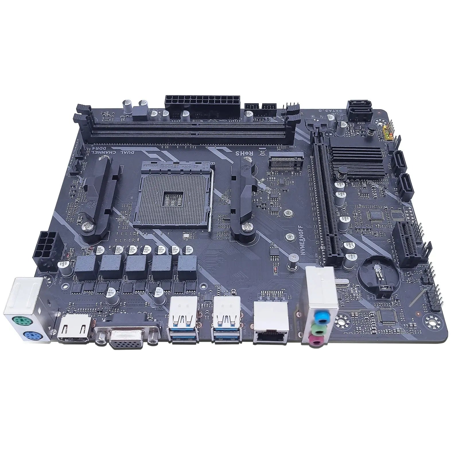 ZSUS A320 Motherboard Set Kit With Ryzen R5 2600 CPU DDR4 1*16GB 3200MHz memory AM4 Motherboard  M.2 NVME Dropshipman