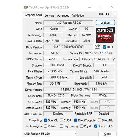 SOYO Graphics Cards R5 230 2G DDR3 64bit HDMI*2 compatibility For Desktop Gaming Computer Components GPU Video Card R5230 Dropshipman