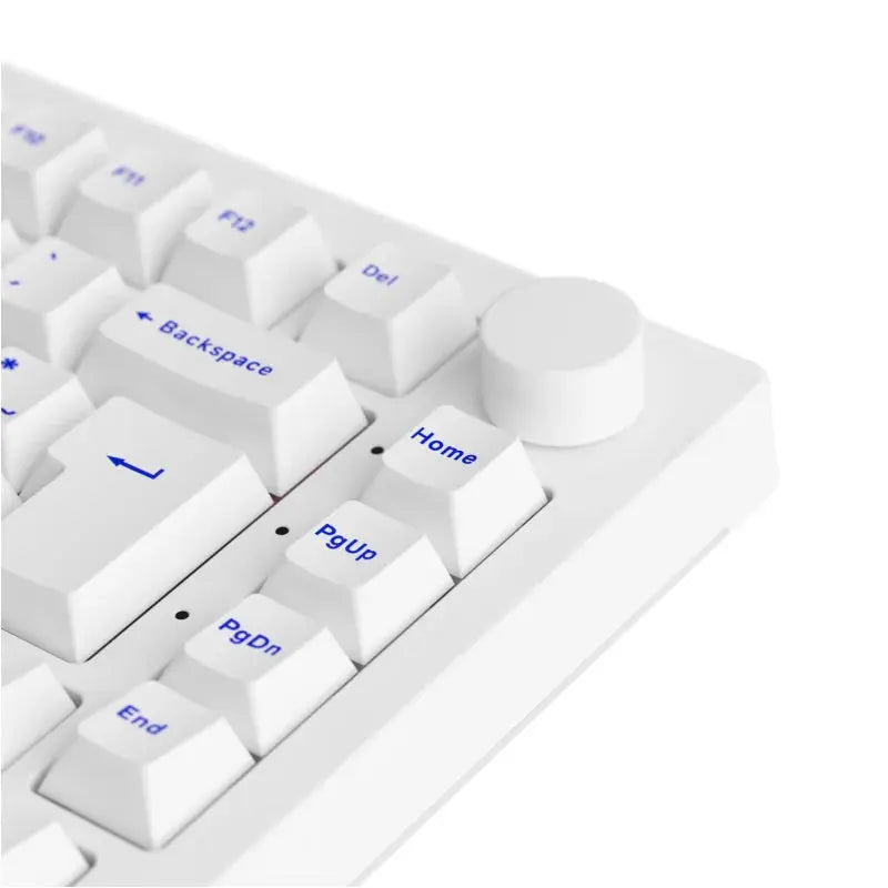 Akko 5075B Plus Blue on White 75% ISO-DE Layout Mechanical Gaming Keyboard Hot-swapple Multi-Modes 2.4GHz /USB Type-C/BT 5.0 Dropshipman