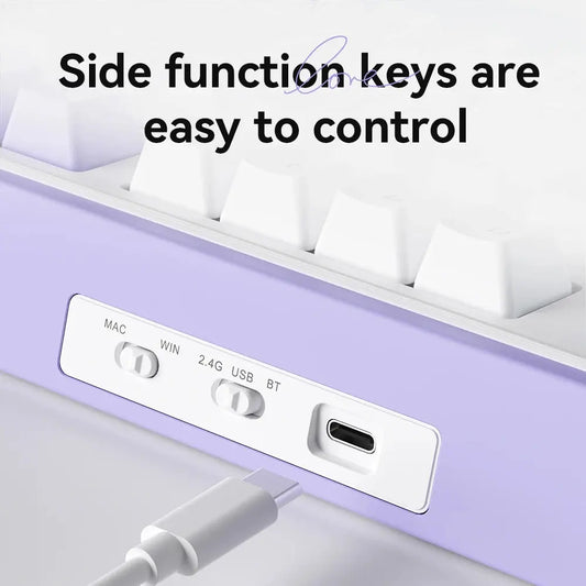 AJAZZ AK980 Gaming Keyboard Wireless Bluetooth 2.4G Receiver Backlit RGB For Gaming Office Dropshipman