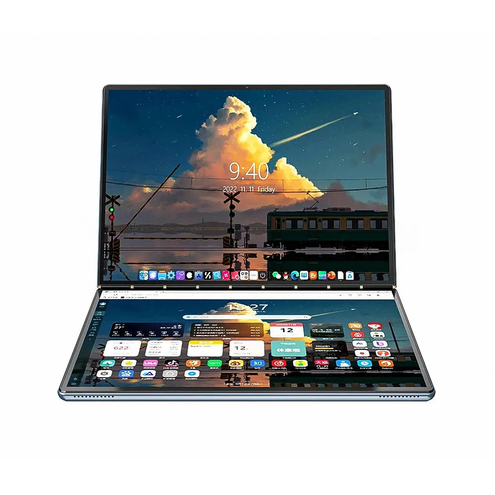 Topton 2 Screen Laptop Intel i3 1215U N100 Dual 10.95inch IPS Touch Screen Windows 11 Office Computer Tablet PC Notebook WiFi6 Dropshipman
