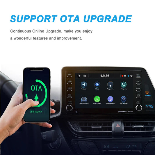 2in1 Wireless Carplay&Android Auto Box 2in1 Wired to Wireless Dongle Automatic Connect Adapter Bluetooth Plug&Play Mini Box Dropshipman