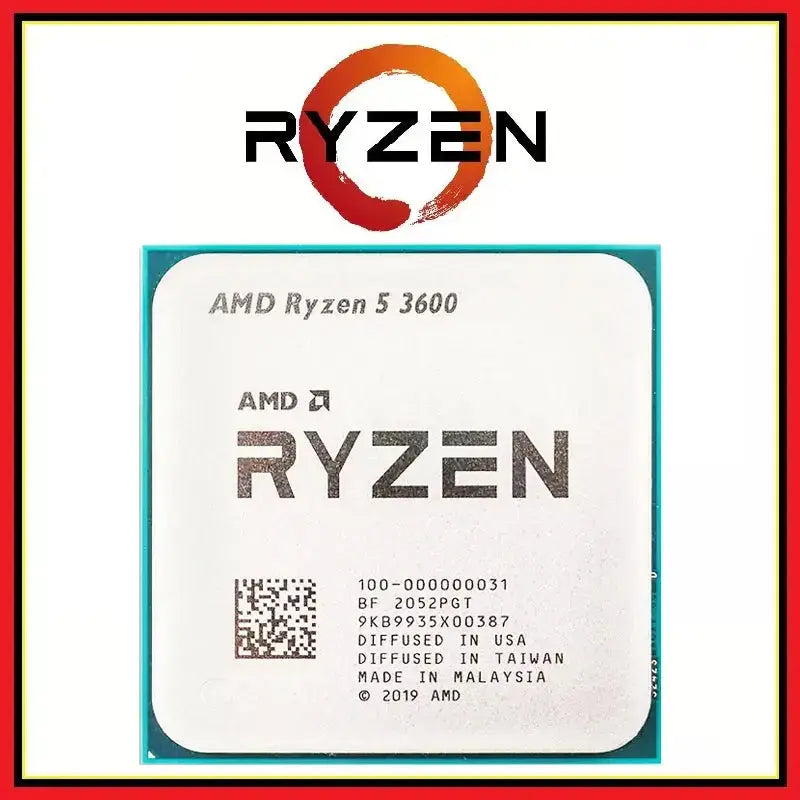 AMD Ryzen 5 R5 3600 3.6GHz 6-Core 12-Thread CPU Processor LGA AM4 Dropshipman