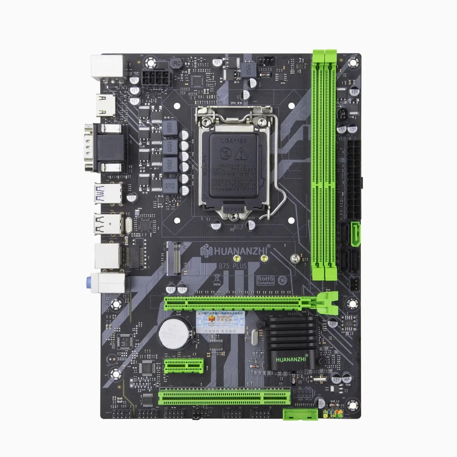 HUANANZHI B75 PLUS Motherboard Set With LGA 1155 CPU And 2*8GB=16GB DDR3 1600MHz VGA HDMI-Compatible SATA3.0 M.2 NVME Dropshipman