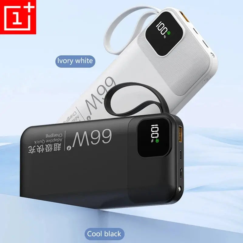 ONEPLUS Power Bank 50000mAh External Spare Battery 66W Fast Charging Portable Charger for IPhone Xiaomi Redmi Poco Powerbank Dropshipman