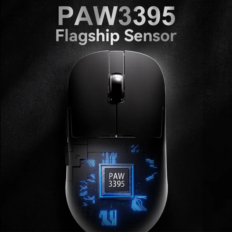 AJAZZ AJ179 PRO PAW3395 Lightweight Wired Wireless Mouse with Magnetic Charging Base Ergonomic Macro Gaming Mouse for PC Laptop Dropshipman