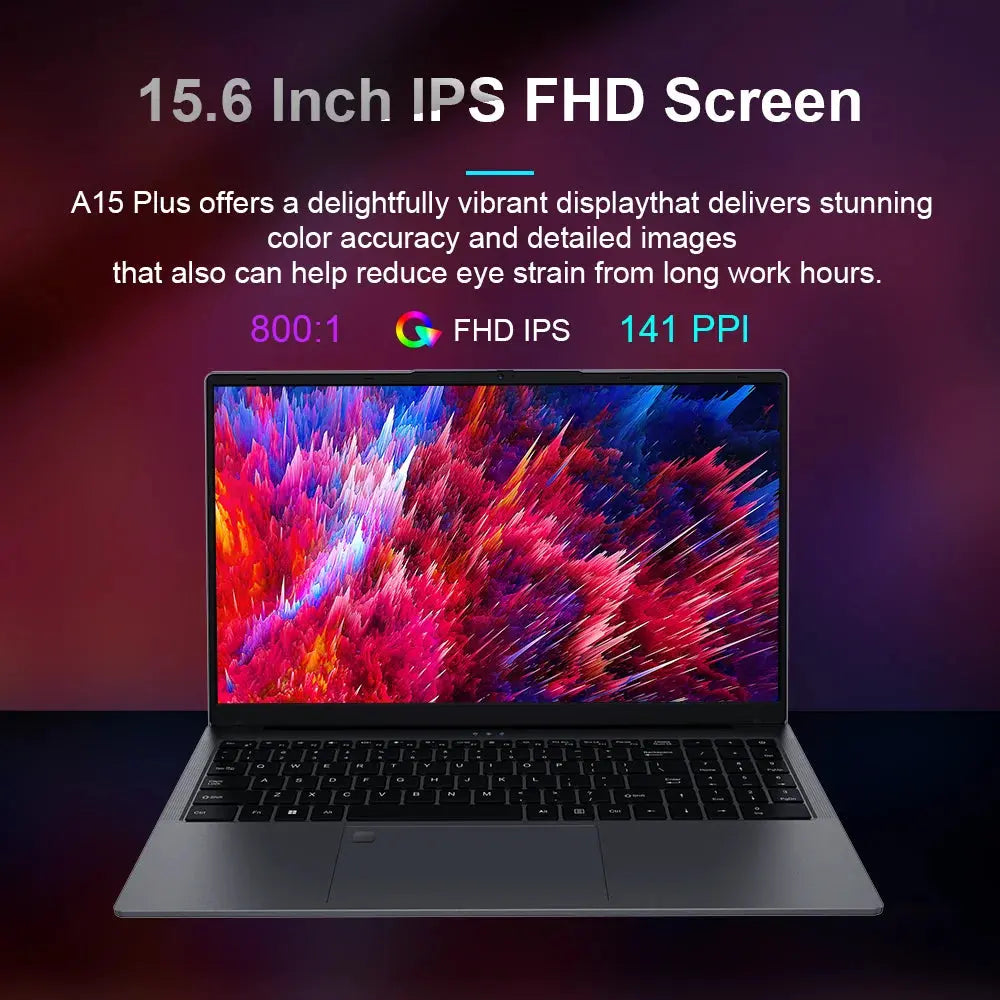 Ninkear A15 PLUS Laptop 15.6" IPS FHD AMD Ryzen 7 5825U Notebook 32G DDR4 3200Mhz+1TB PCI-E 57Wh Battery Windows 11 PRO Computer Dropshipman