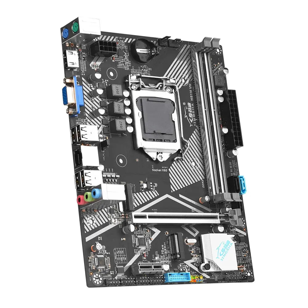 H81 LGA 1150 Motherboard kit with core i7 4790 CPU+2*8G=16GB DDR3 memory+CPU FAN HD Graphics 4600 placa mae 1150 gaming PC Plate Dropshipman