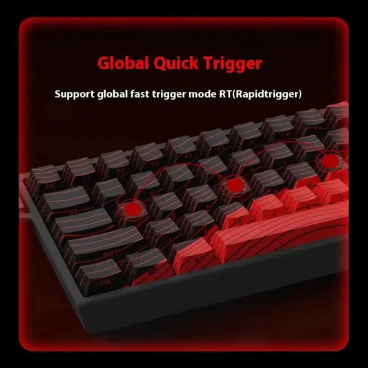 MADLIONS MAD 60/68HE Gaming Magnetic Switch Keyboard Wired Key Web Drive Custom 8K 61/68 Return RT Adjustable Keystroke Hot Swap Dropshipman