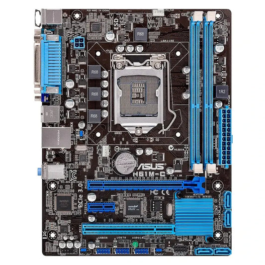 ASUS LGA 1155 Motherborad kit with H61M-K+I7 2600 CPU Support i5-2500K 3570K i7-2700K 3770K CPU 2xDDR3 1600MHz 16GB Micro ATX Dropshipman