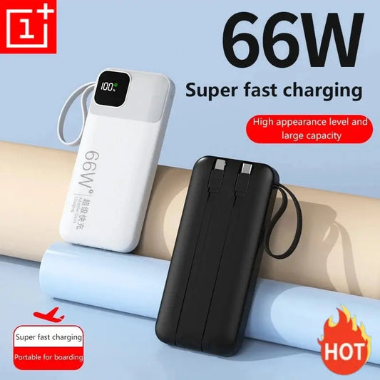 ONEPLUS Power Bank 50000mAh External Spare Battery 66W Fast Charging Portable Charger for IPhone Xiaomi Redmi Poco Powerbank Dropshipman