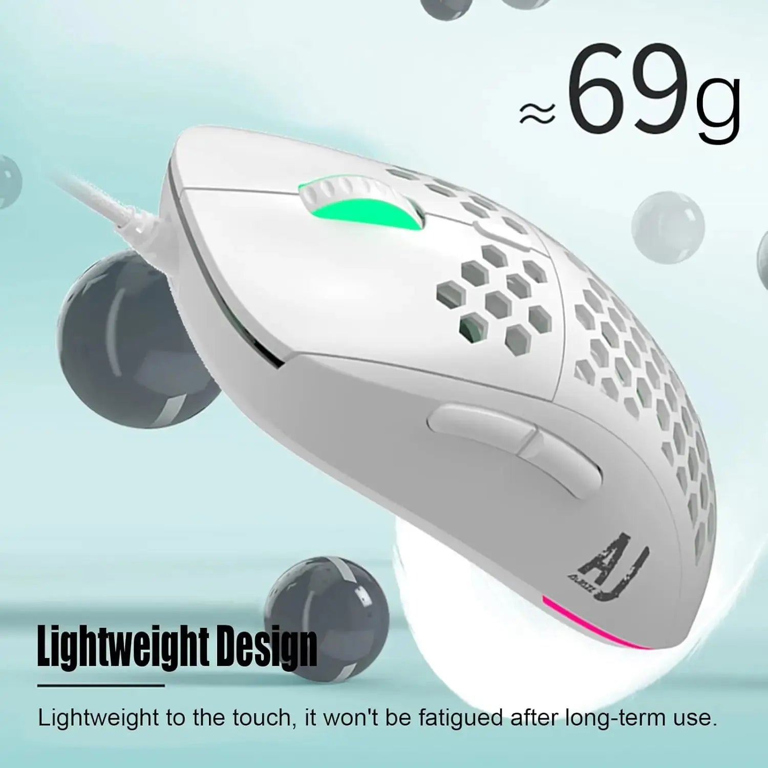 AJAZZ AJ380 RGB Wired Gaming Mouse 16000 DPI Adjustable Mouse 6 Buttons Ergonomic Mouse Computer Mice For Laptop PC Gamer Dropshipman