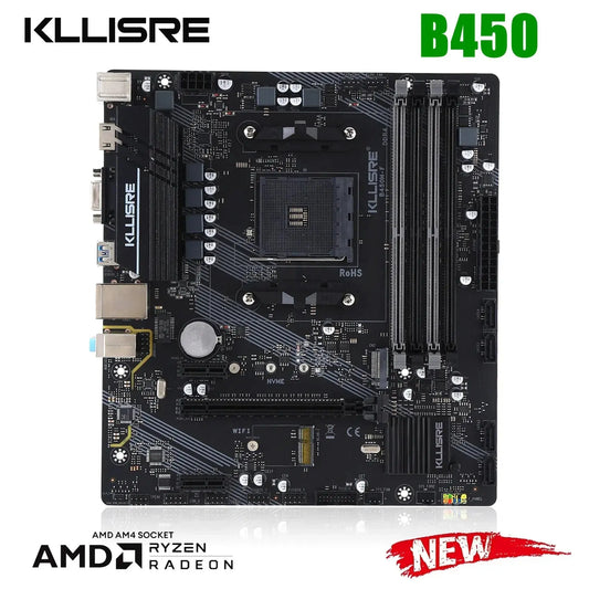 Kllisre B450 Kit AMD Ryzen 5 R5 3600 CPU DDR4 16GB (2x8GB) 3200MHz memory B450M AM4 motherboard Dropshipman