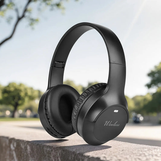 Retro Wireless Foldable Over-Ear Headphones, Gaming Earbuds, Handsfree for Running & Video Calls with HiFi Sound, Video Call Headphones, Gaming Headphones, Foldable Headphones, Openear Headphones, Durable Construction, Lightweight Headphones, Noisefree A Dropshipman