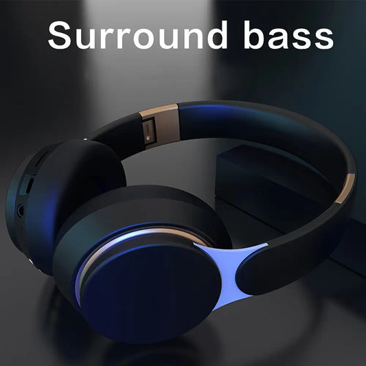 07S Wireless Gaming Headset with Surround Sound, Foldable Design & Large Battery - Wireless/Wired/TF/Radio Modes, USB-C Charging, Compatible with PC, PS4, Mobile - Noise Isolating Closed-Ear Headphones for Sports, Video, Gaming, Hiking - Compatible with Dropshipman