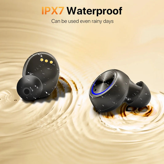 Wireless Earbuds 200Hrs Playtime Wireless 5.3 HD Calls & ENC Noise Cancelling Mic, IPX7 High Quality Sport Earbuds with 1400mAh Charging Case, Triple Noise Cancellation, Stereo Deep Bass for Running Workout Gym, Wireless Earbuds Noise Cancelling, Gym Aud Dropshipman