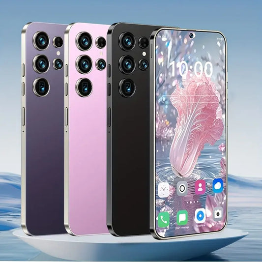 2025 new 6.8-inch high-definition large-screen smartphone, multi-function unlocking phone, Android 13, 12+512GB, front and rear HD camera, 6800mAh large capacity battery, with Stylus pen with data cable, headphones, box, suitable for birthday gifts Dropshipman