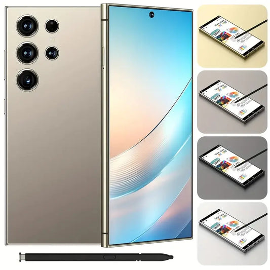 Android SmartPhone with 256GB 6.8''Full HD Display, Built-In Pen, Unlocked for Worldwide Use - High-Performance 50+13MP Camera And 6800mAh Battery, Dual SIM Comes with Earphone, Case, Charging Cable, Screen Protector, Christmas Birthday Newyear Gift Dropshipman