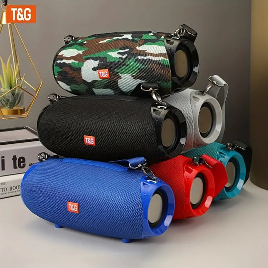TG534 IPX4 Rating Portable Wireless Stereo Speaker With Dual Speakers, TWS Stereo Hands-Free Call/FM/TF Card/U Disk, Connect Mobile Phone/Tablet/TV, Music Speaker Plug-in Card U Disk Support Loudspeaker Gifts/Wireless Dropshipman