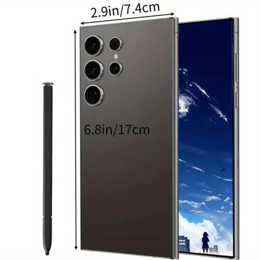 2025 Latest Smart Unlock Phone with Built-in Pen, 8GB+256GB Expandable Memory, 5G Unlock Android 13 Smartphone, 6.8-inch Display, 1080X1920 Video Resolution 2k, 6800mAh Battery, Dual SIM Card Slot, Face Recognition, Fingerprint Unlock, Full Featured Dropshipman